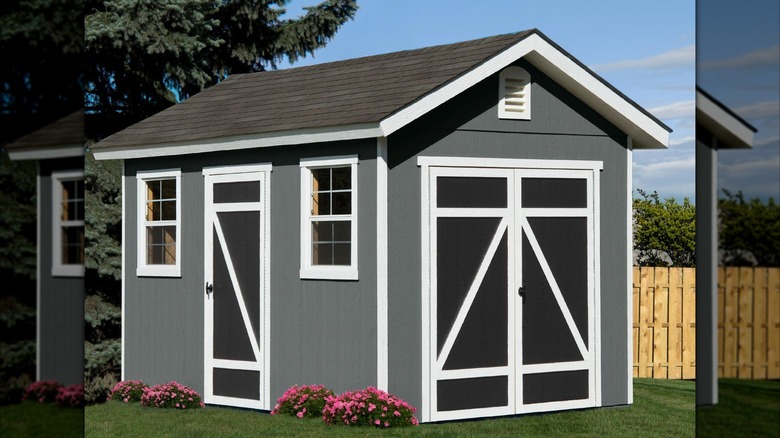 Heartland Hillsdale 8-ft x 12-ft Gable Style Wood Outdoor