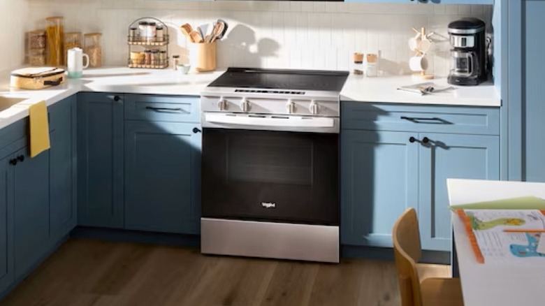Whirlpool oven installed in a kitchen