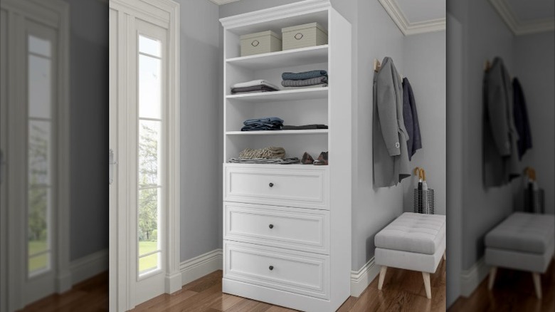 The Bestar Audrea Organize It Storage Unit on a white background