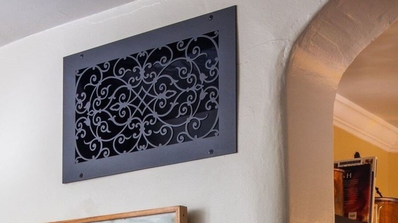Closeup of a decorative air vent