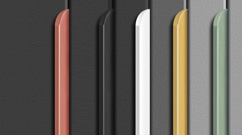 Shozafia low-profile handles are shown in a variety of colors