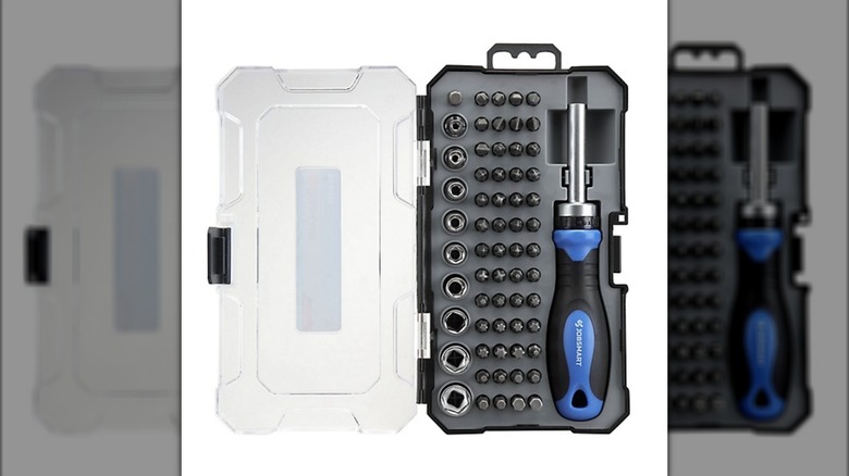 JobSmart's 63-piece Ratchet Screwdriver and Socket Set