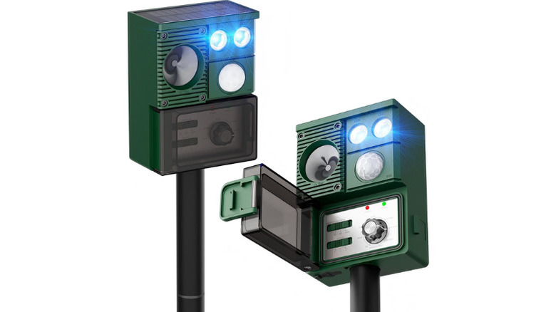 Peepst's Motion-Activated Solar Animal Repeller, 2-pack