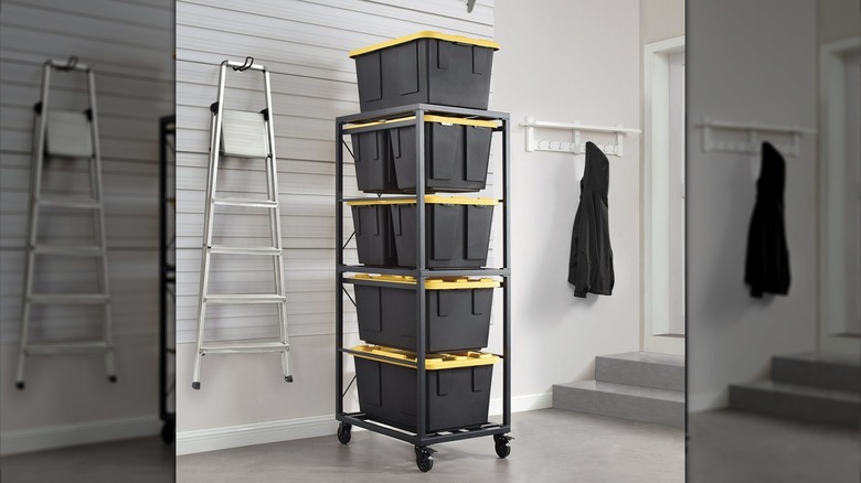 Gorilla Rack's 5-Tier Rolling Bin Organizer