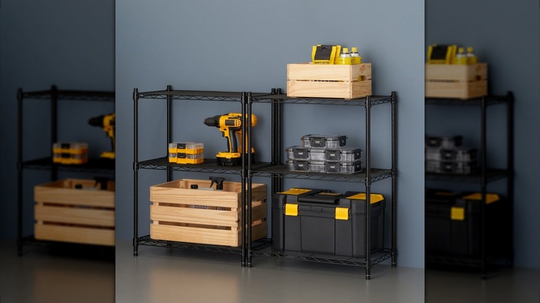 Trinity's 3-tier Modular Wire Shelving Rack, 2-pack