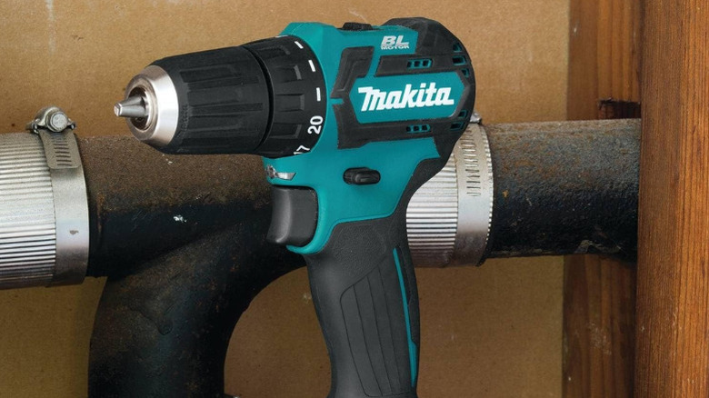 Close-up of Makita's 12V Max CXT ⅜-inch Drill Driver