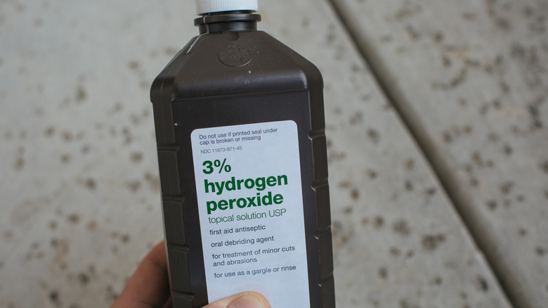 bottle of hydrogen peroxide