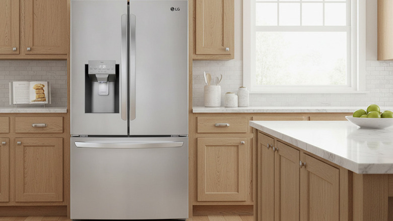 an lg kitchen appliance bundle in a modern updated kitchen