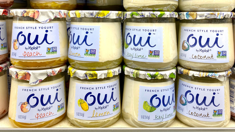 Glass yogurt jars