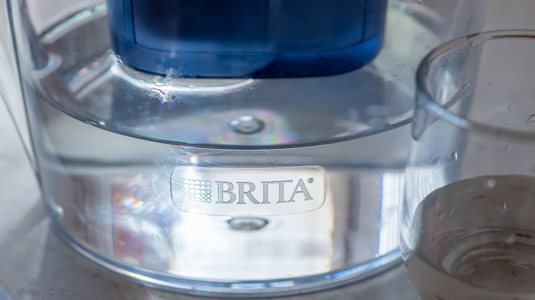 Close up of Brita water filer