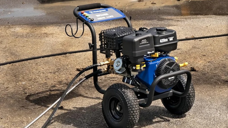 Westinghouse WPX4400 Gas Pressure Washer on a jobsite