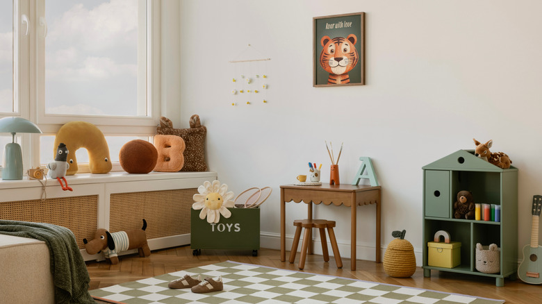 A nicely organized playroom