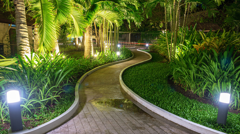 Garden pathlights on a smart controller