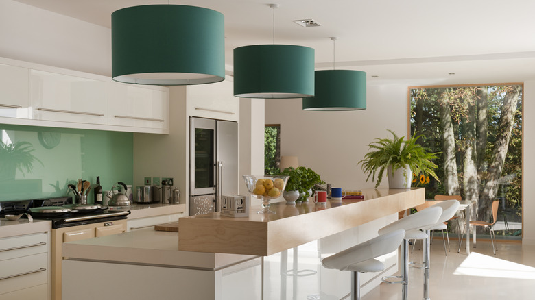 Two-tiered kitchen island