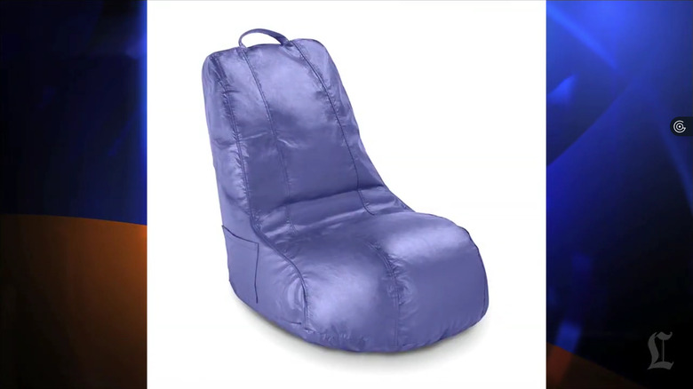 Purple Ace Bayou bean bag chair