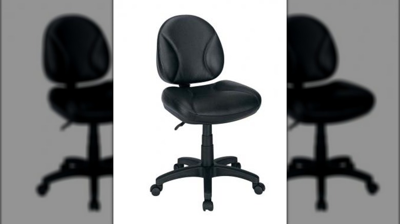 Black Office Depot Gibson Leather Task Chair