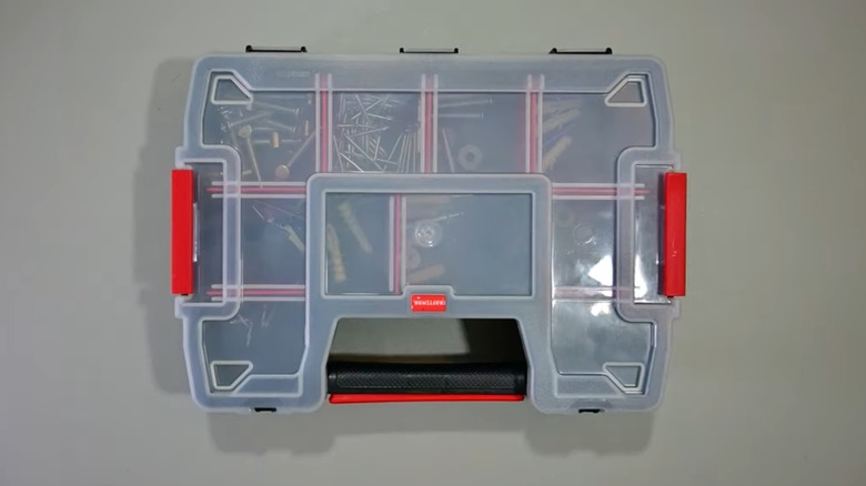 Aerial view of closed Craftsman Small Parts Organizer