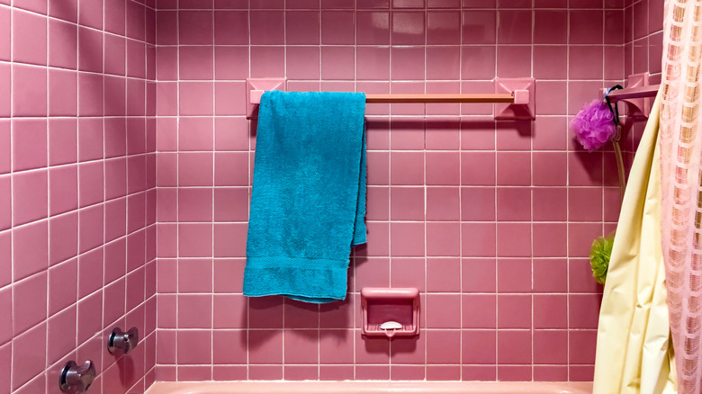 Kitschy pink bathroom