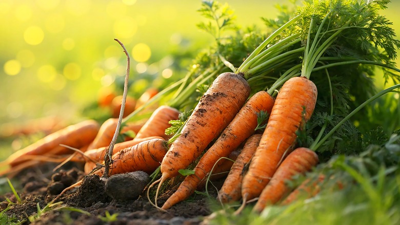 Carrots benefit from companion plants.