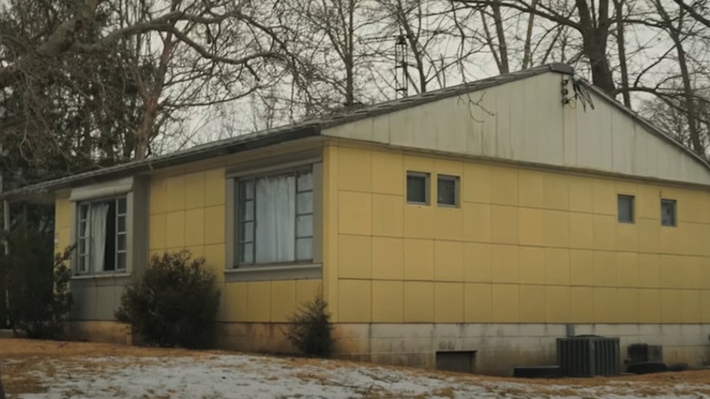 yellow Lustron Steel home