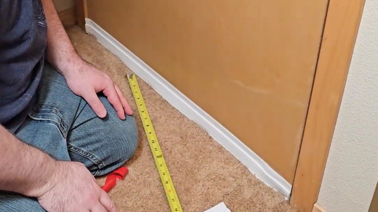 Vellure Door Draft Stopper along bottom of door