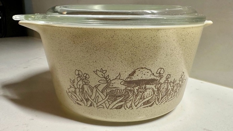 Forest Fancies Pyrex casserole dish