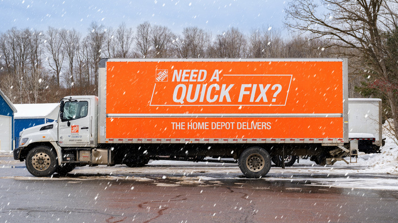 Home Depot delivery truck