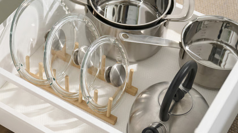 IKEA OSTBIT holding pot lids