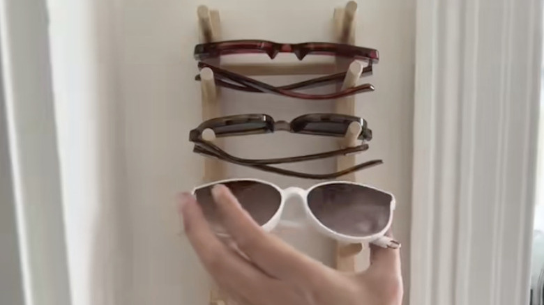 Sunglasses held on IKEA OSTBIT