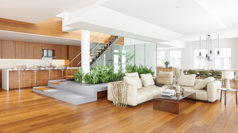 A large open floor home