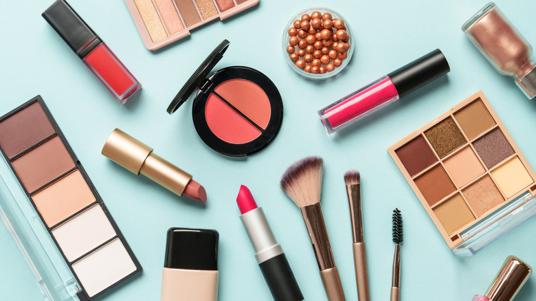 An assortment of makeup