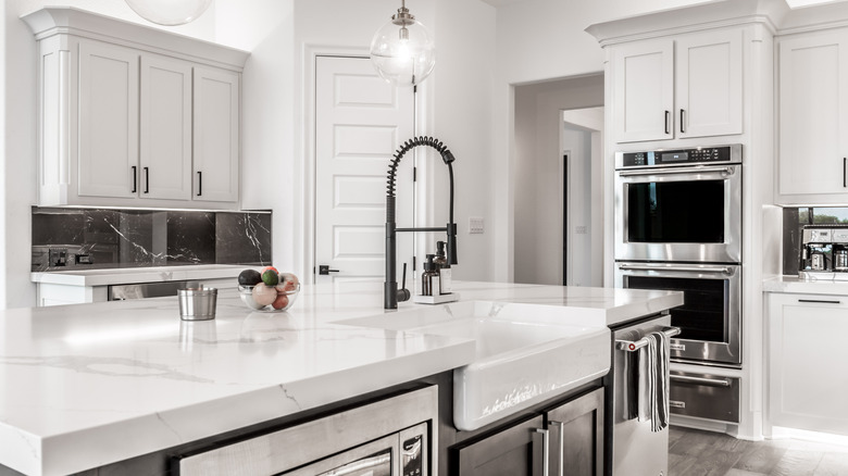 modern white kitchen