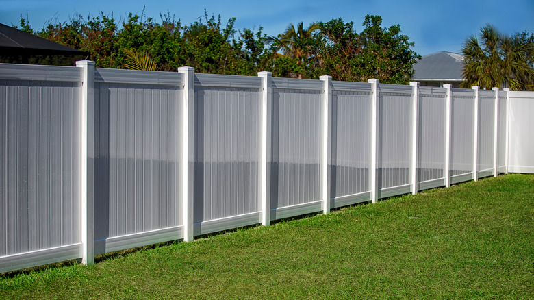 privacy fencing around a home