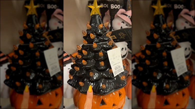 Vintage Halloween  pumpkin lamp