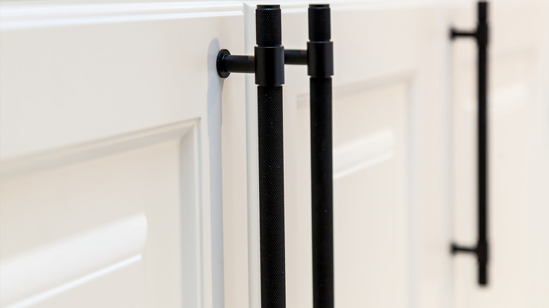 matte black cabinet bar handles