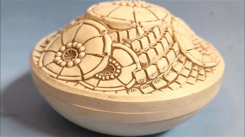 Art Deco Eduard Fornells bakelite powder box