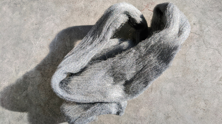 A bundle of steel wool