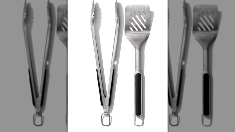 OXO grilling spatula and tong