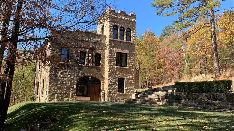 Historic stone castle in Missouri, United States
