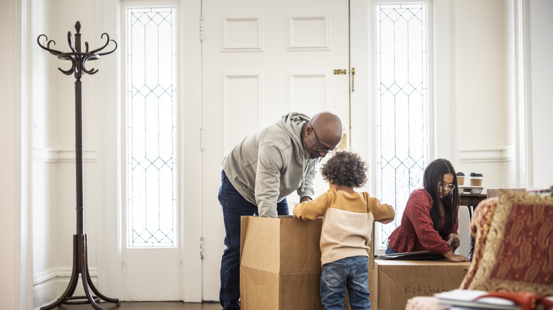 Family packing boxes