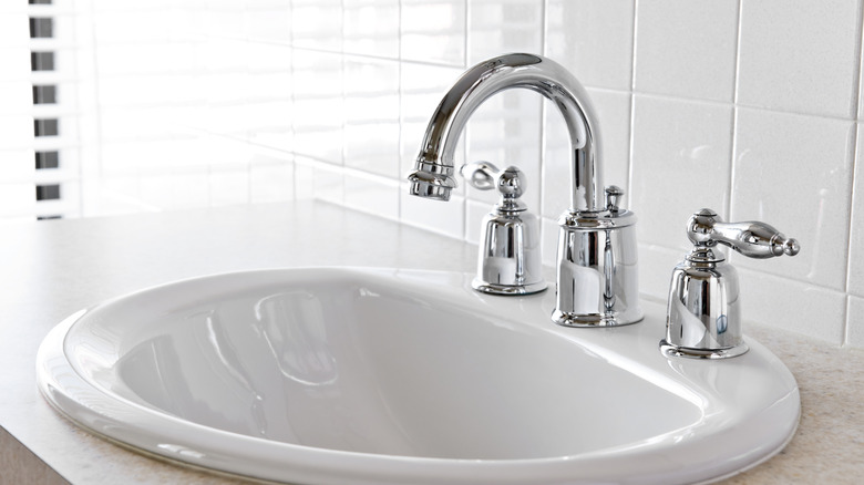 faucet in bathroom