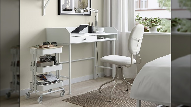 White RASKOG cart in an office
