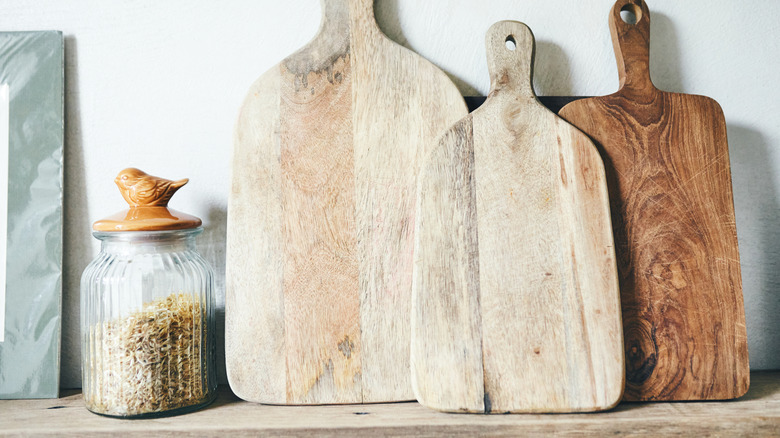Unfinished wood cutting boards