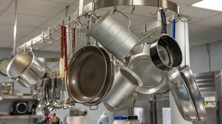 Hanging pots and pans