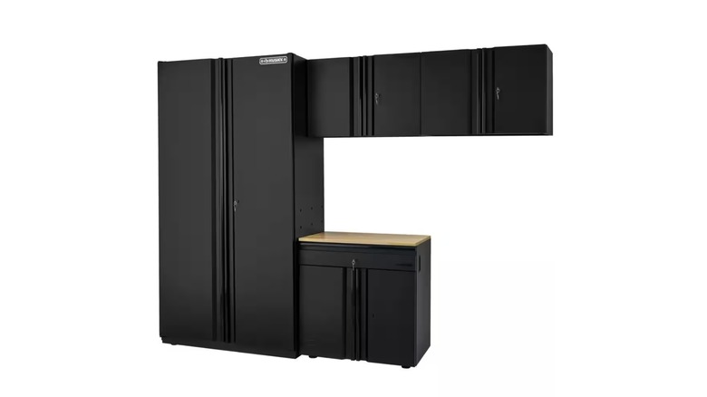 Husky 4-Piece Extra Wide Heavy Duty Garage Storage System