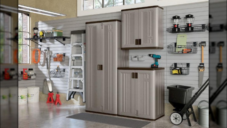 Suncast Platinum 3-Piece Storage Cabinet System