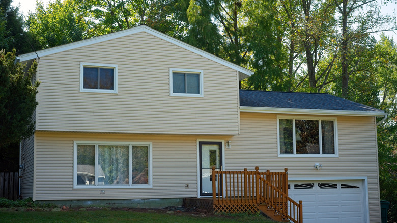 Suburban split level home
