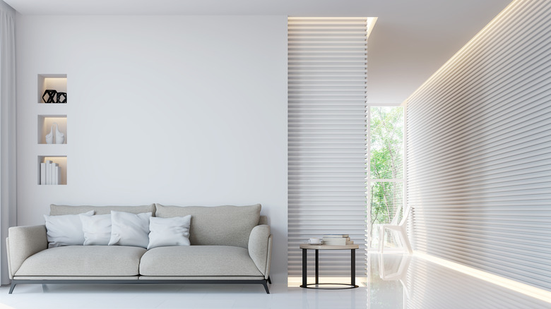 A minimalist living room