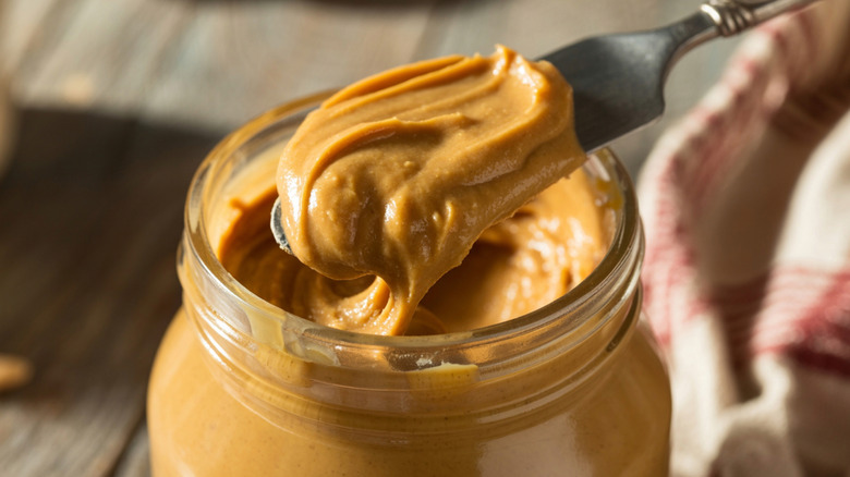 peanut butter in jar