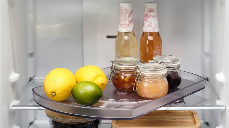 SNURRAD Lazy susan on fridge shelf
